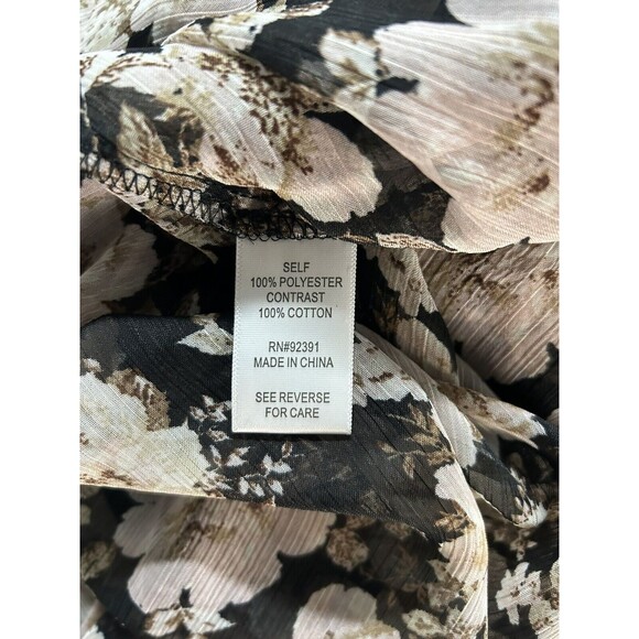 Mason + Mackenzie Sheer Neutral Granny Floral Kimono Size Med Boho Festival - Picture 9 of 10